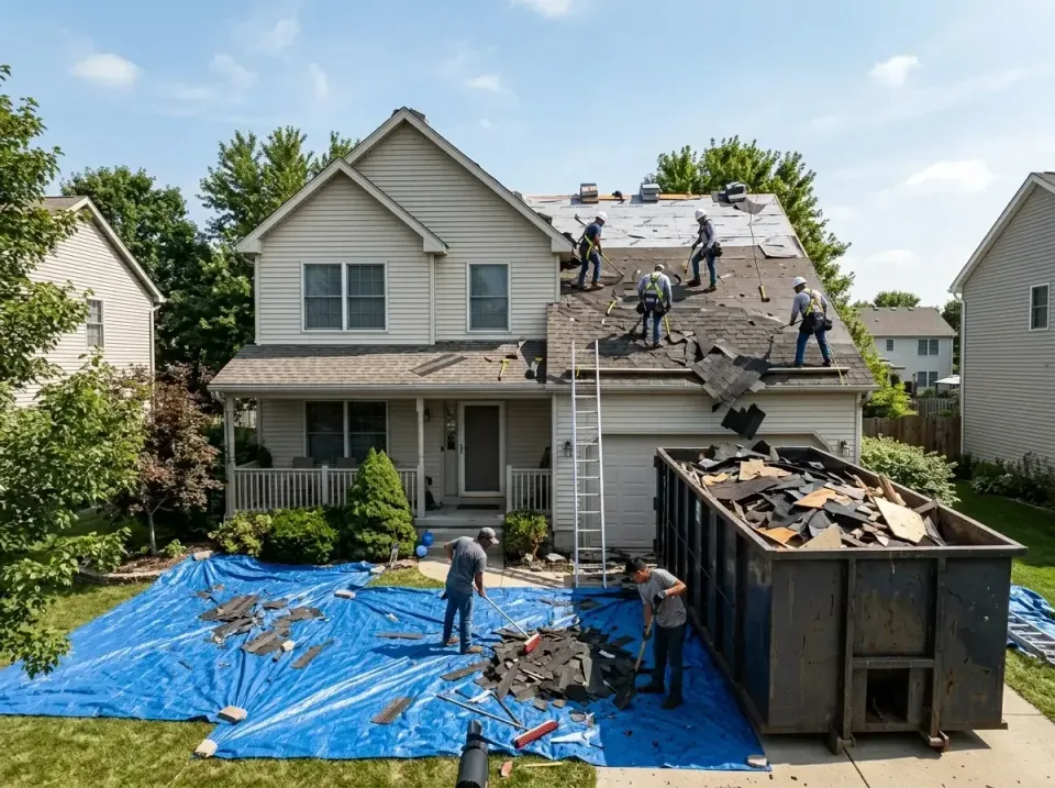 roof-replacement-debris-remova-004 — frequently asked questions, Cheapest Dumpster Rentals in Bowling Green, OH